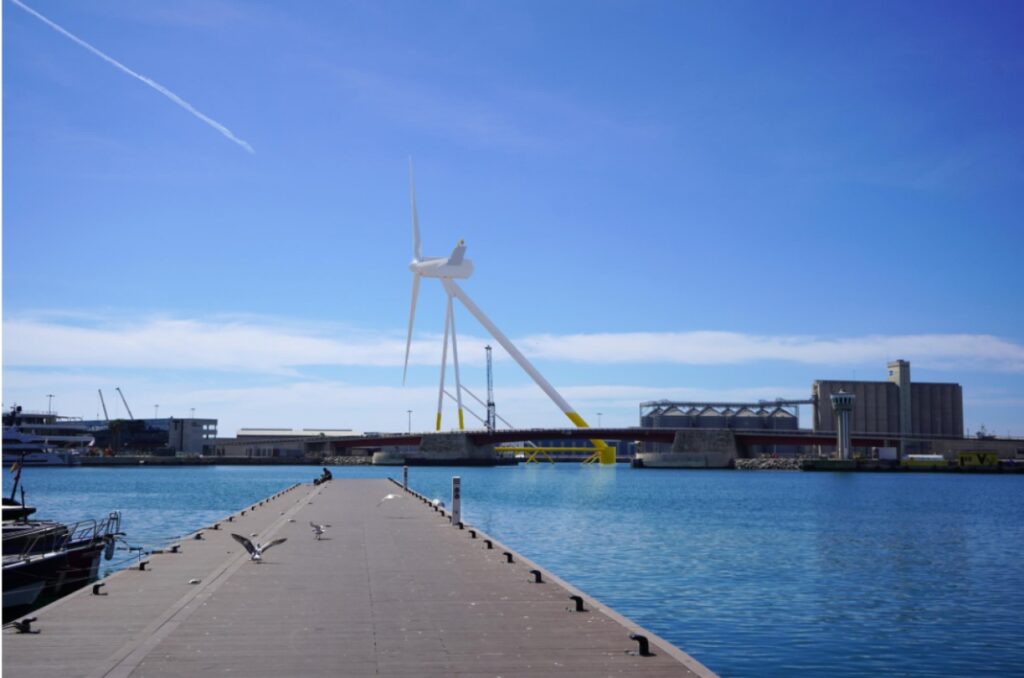 Port Tarragona - aerogeneradores marítimos