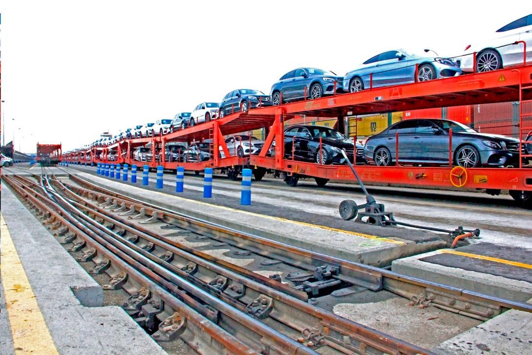 Convoy ferroviario - Port de Barcelona - Tren