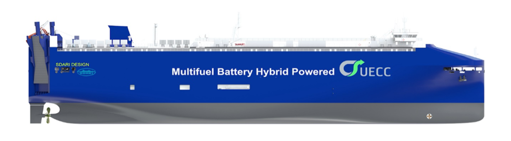 UECC amplía su flota de car carriers híbridos propulsados por GNL y baterías con dos nuevos encargos