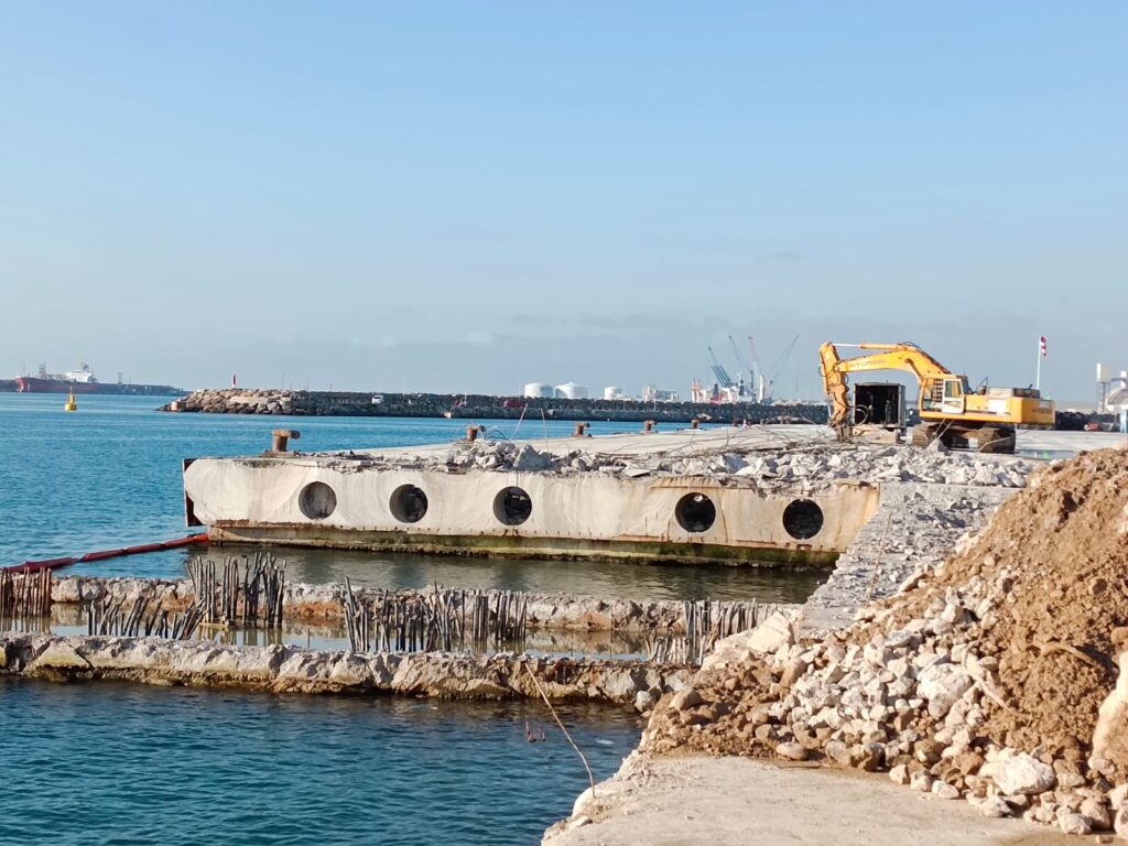 PortCastelló inicia la segunda fase de las obras de acondicionamiento del Muelle Transversal Exterior