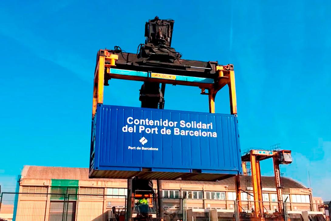 Barcelona - Contenedor solidario