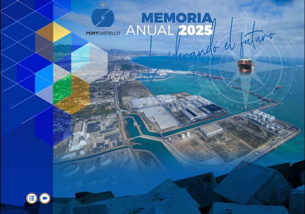 Portada de la Memoria anual 2025 de PortCastelló