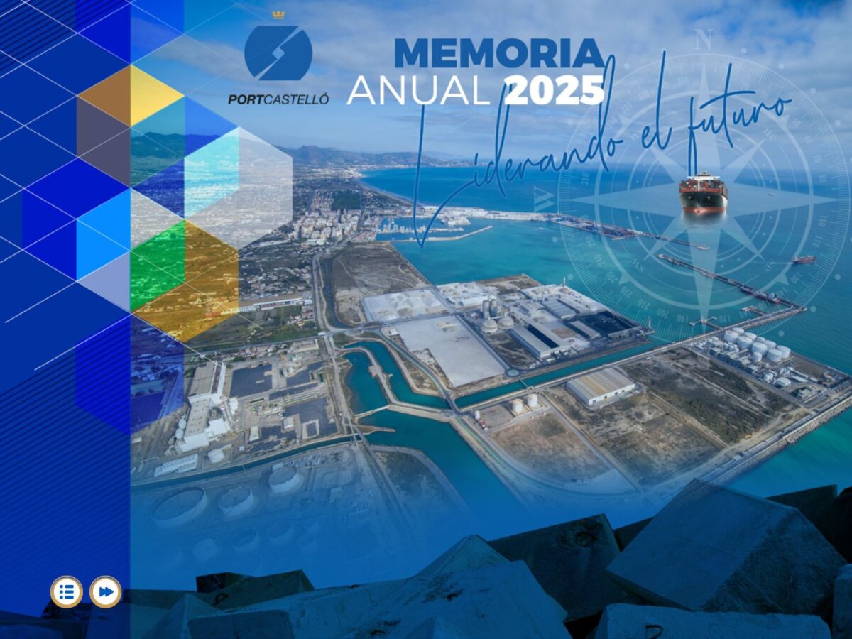 Portada de la Memoria anual 2025 de PortCastelló