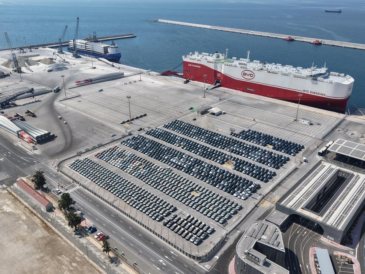 Puerto de Motril - espacio para el tráfico de vehículos