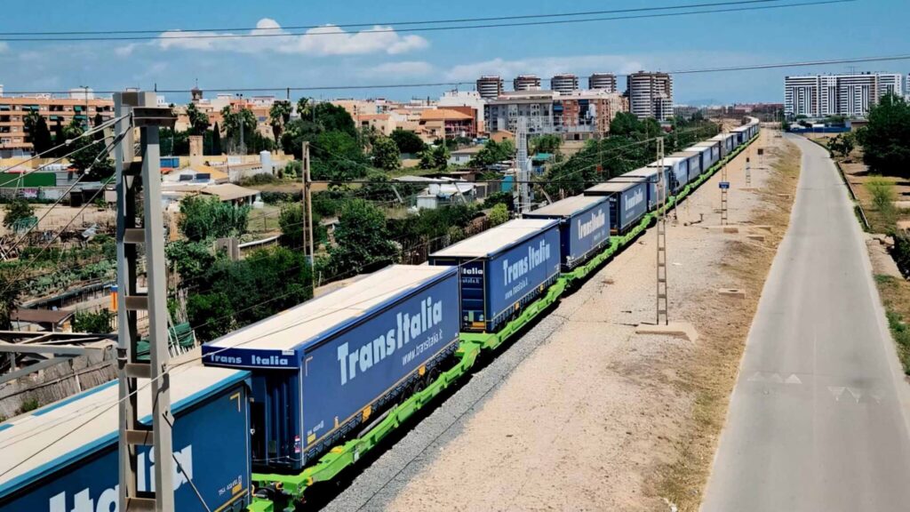 Tráfico ferroportuario en el Puerto de Valencia