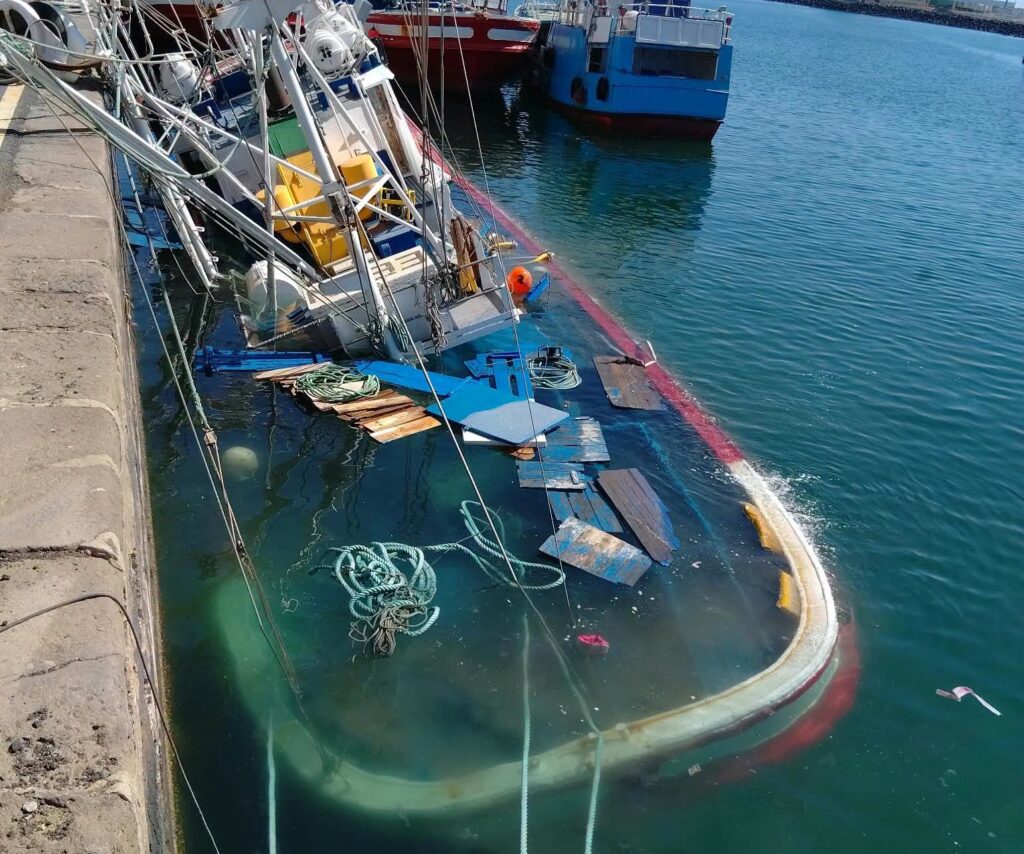 Puerto de Arrecife - Monte Arballu - hundimiento