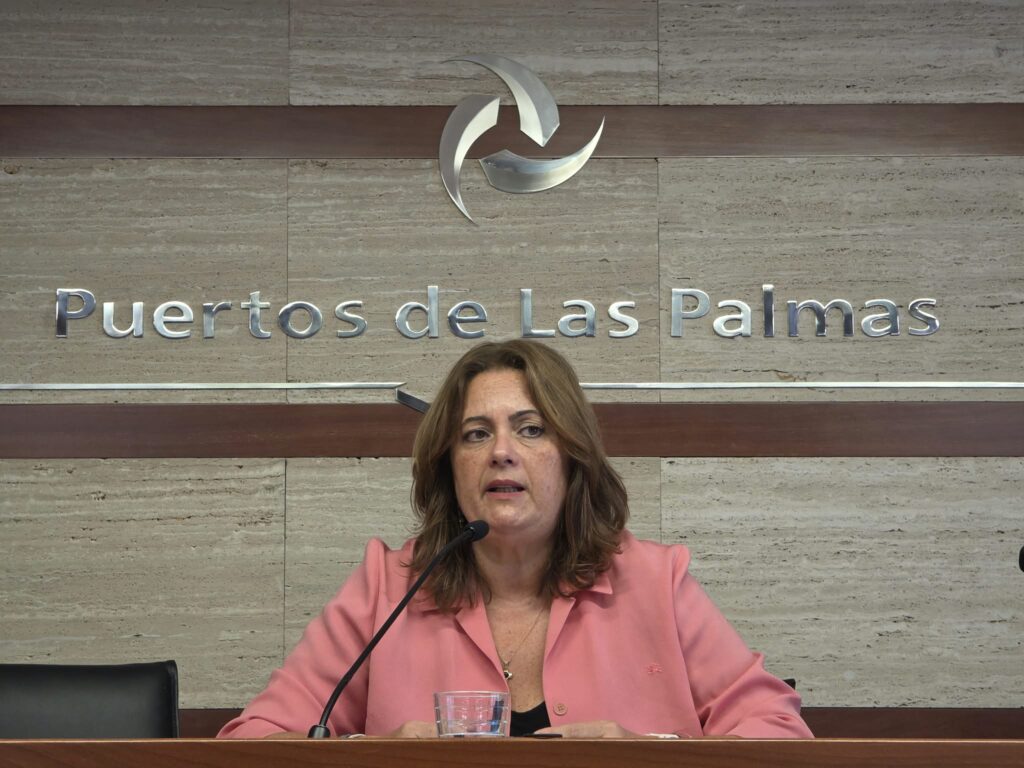 Comparecencia ante los medios en la sede de Puertos de Las Palmas tras el Consejo de Administración.