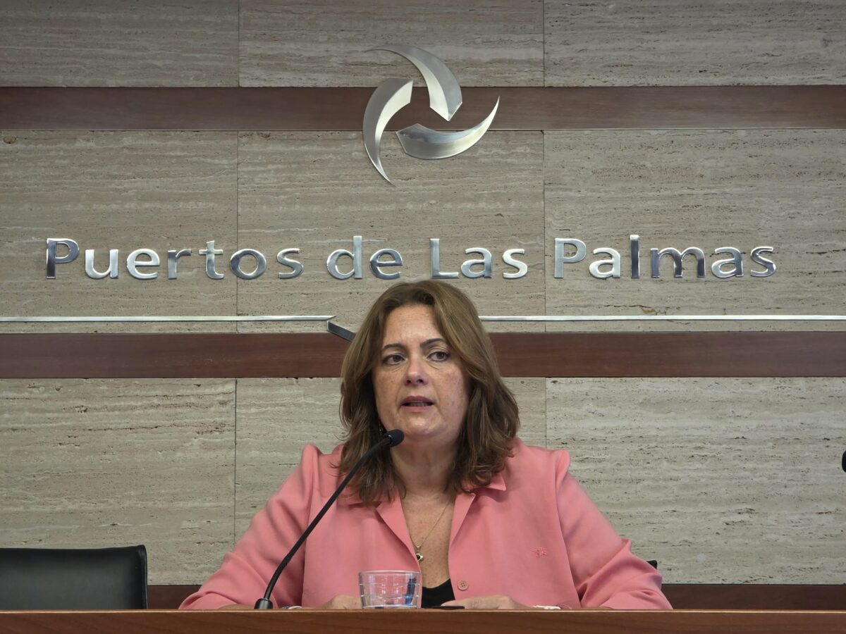 Comparecencia ante los medios en la sede de Puertos de Las Palmas tras el Consejo de Administración.